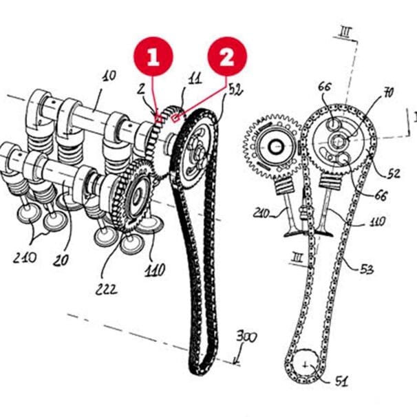 Aprilia's incubating variable valve timing (VVT) system. Media sourced from MCN.