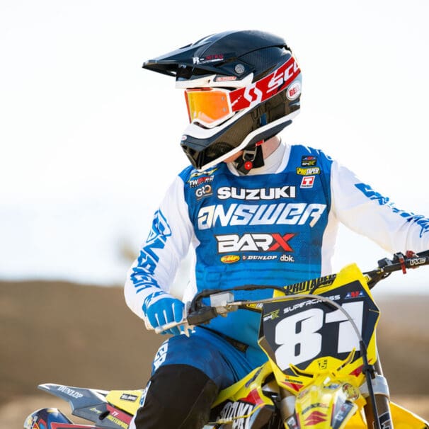 Suzuki's BarX 250 Racing Team, which will be competing in the Supercross and Motocross titles for 2023, with the help of Answer Racing. Media sourced from Suzuki's pressr releases.