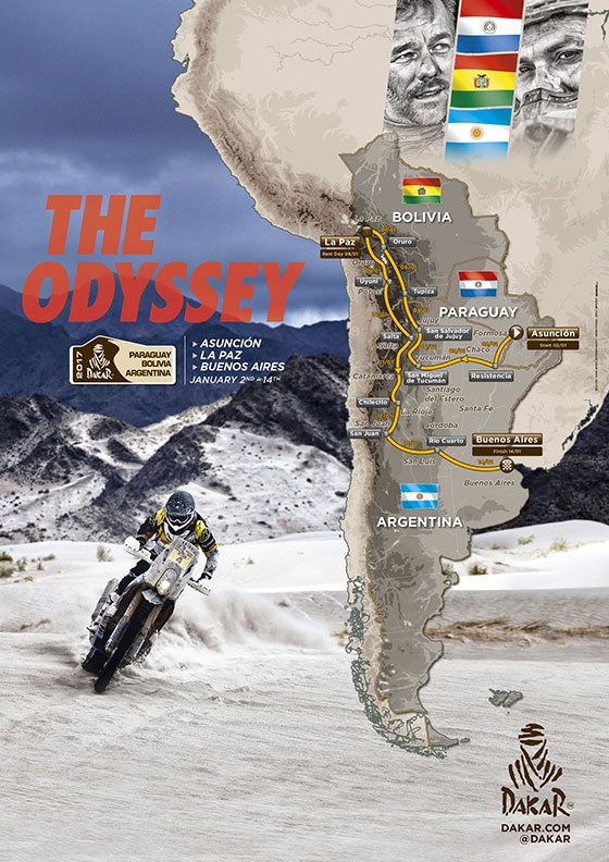 2017 Dakar Rally route cheer