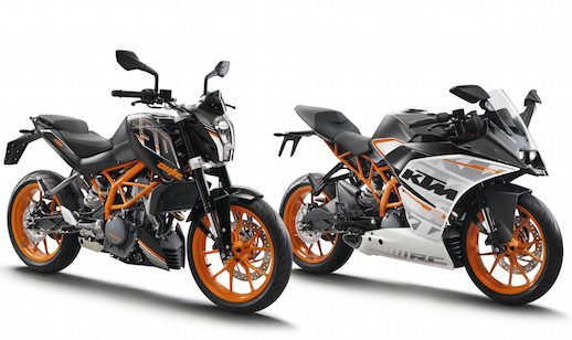 KTM 250 Duke and RC 250