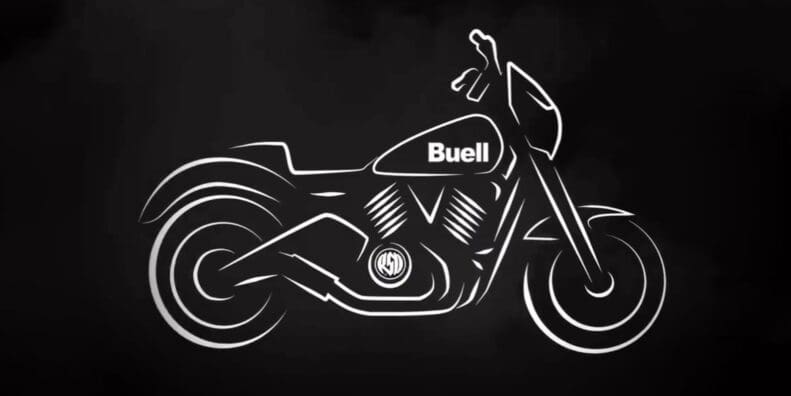 A view of the teaser video on Buell's Instagram social media platform, locking in hints of a new "model year 2025" bike created in collaboration with RSD.