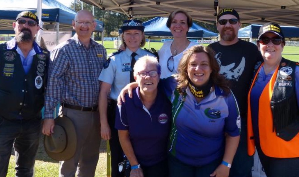 Charity ride for domestic violence support