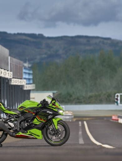 Kawasaki's new super sport beauty, 2023 ZX4RR. Media sourced from Kawasaki.