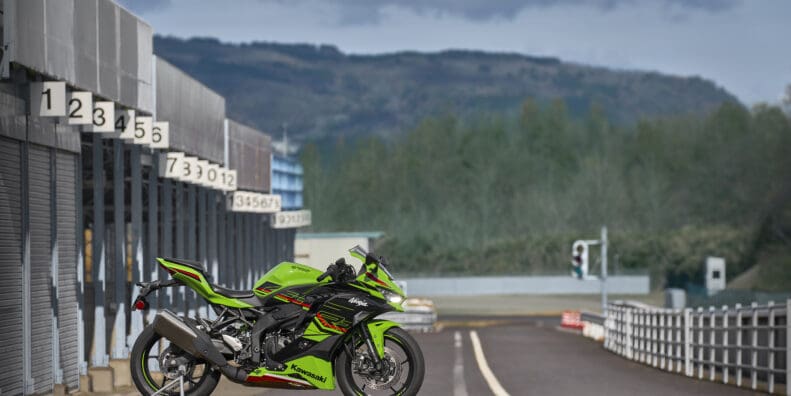 Kawasaki's new super sport beauty, 2023 ZX4RR. Media sourced from Kawasaki.