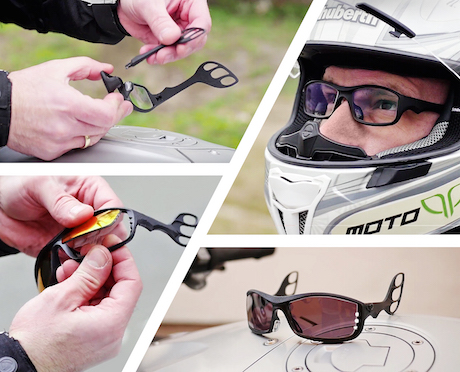 Motorcycle rider glasses promise no pain - webBikeWorld