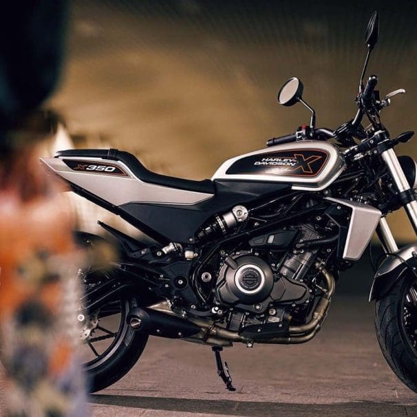 A view of Harley-Davidson's 2023 X350, the RA variant of which will be headed for America's HD Riding Academy. Media sourced from Motorcycle.com.