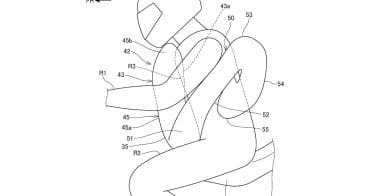 A view of the new airbag that Honda's working on. Media sourced from CycleWorld.