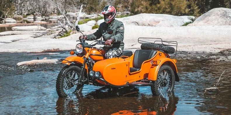 Ural's machines, which will soon have their updated engine. Media sourced from MCN.