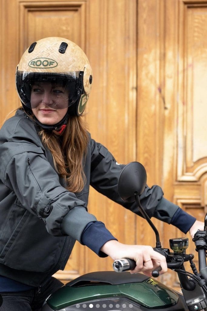 Sustainable Safety: Bamboo Motorcycle Helmets from ROOF - webBikeWorld