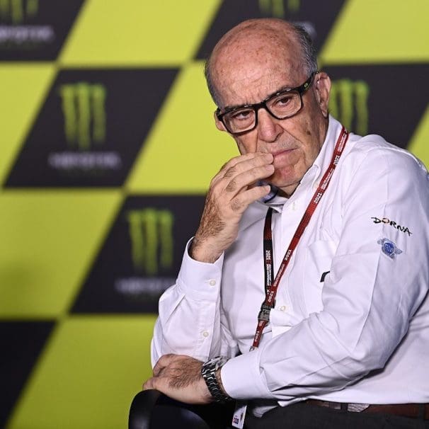 A view of Carmelo Ezpeleta, the current CEO of Dorna Sports. Media sourced from Motorcycle Sports.