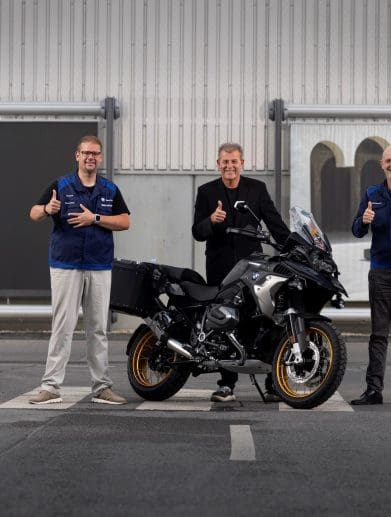 A view of BMW's millionth motorcycle: An R 1250 GS. Media sourced from BMW Motorrad.