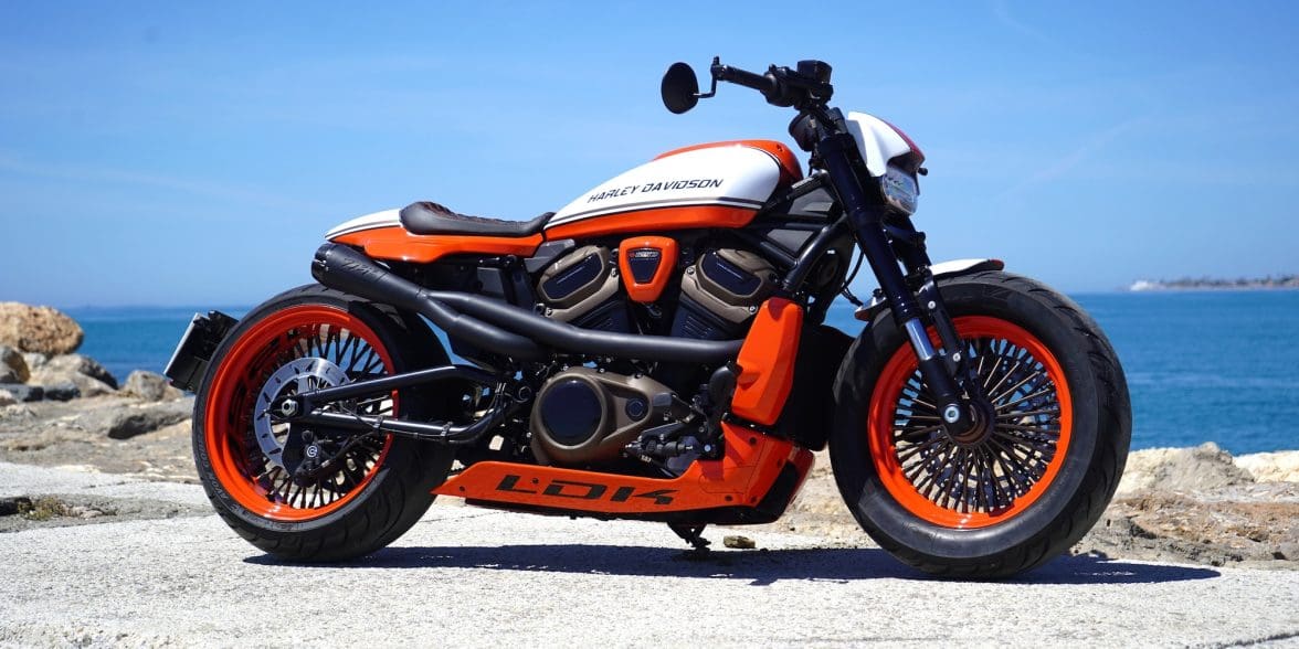 A view of Lord Drake Kustoms' "Sportster S 240 Draker." Media sourced from LDLK's recent press release.