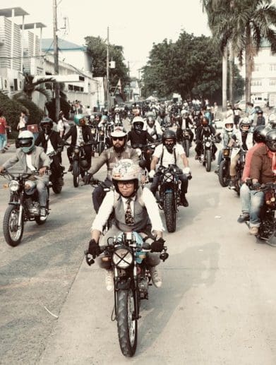 A group of motorcyclists from the Philippines. Media sourced from the South China Post.