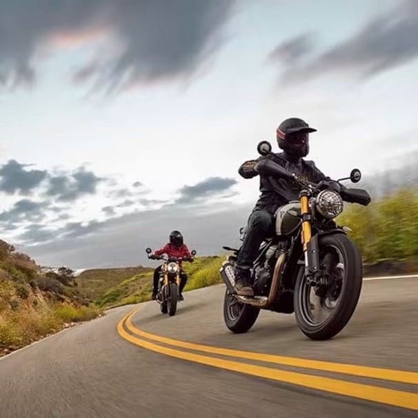 A prime view of Triumph's new 400cc beasties - the Speed 400 and Scrambler 400 X. Media sourced from Triumph.