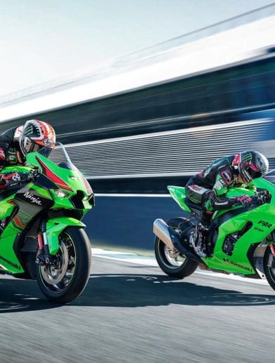 Kawasaki's super-screamer, the 2024 ZX-10RR. Media sourced fro Kawasaki EU.