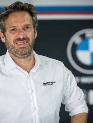 Marc Bongers, BMW Motorrad Motorsport's Director. Media sourced from BMW.