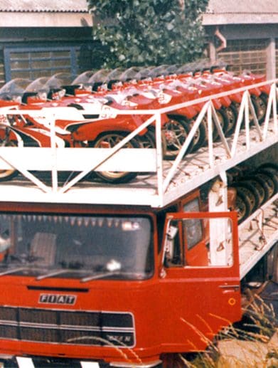 It's 1977; a truckful of Bimota SB2's have been delivered to Suzuki importer SAIAD Turin. Media sourced from AMCN.