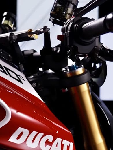 A view of Ducati's all-new 2024 Monster 30th Anniversary. Media sourced from Ducati.