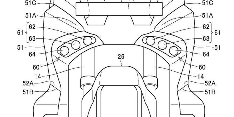 A view of the images included in Honda's patent for a third-gun X-ADV. Media sourced from CycleWorld.