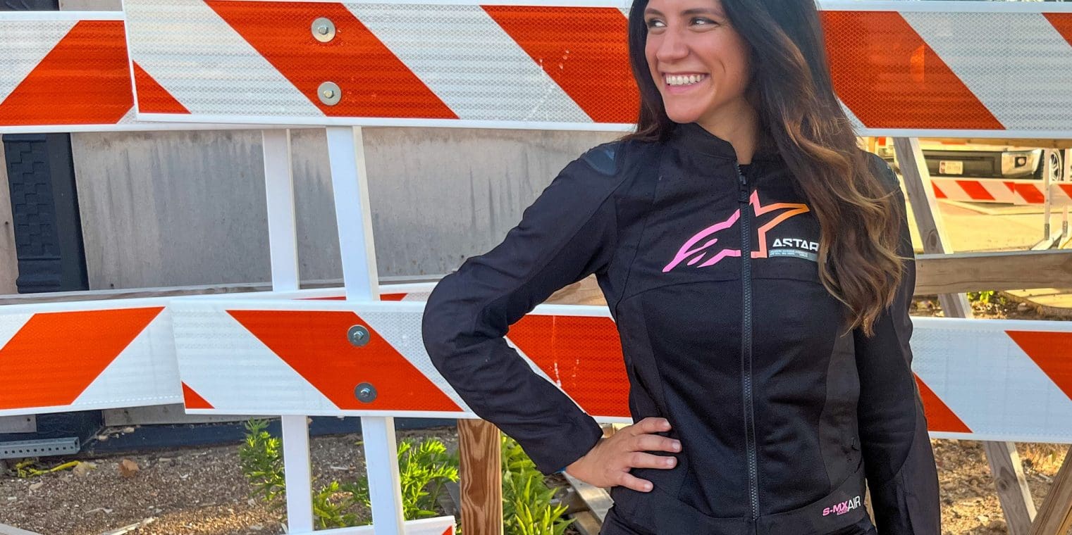 Rider wearing the Alpinestars Stella SMX Air Women's Jacket