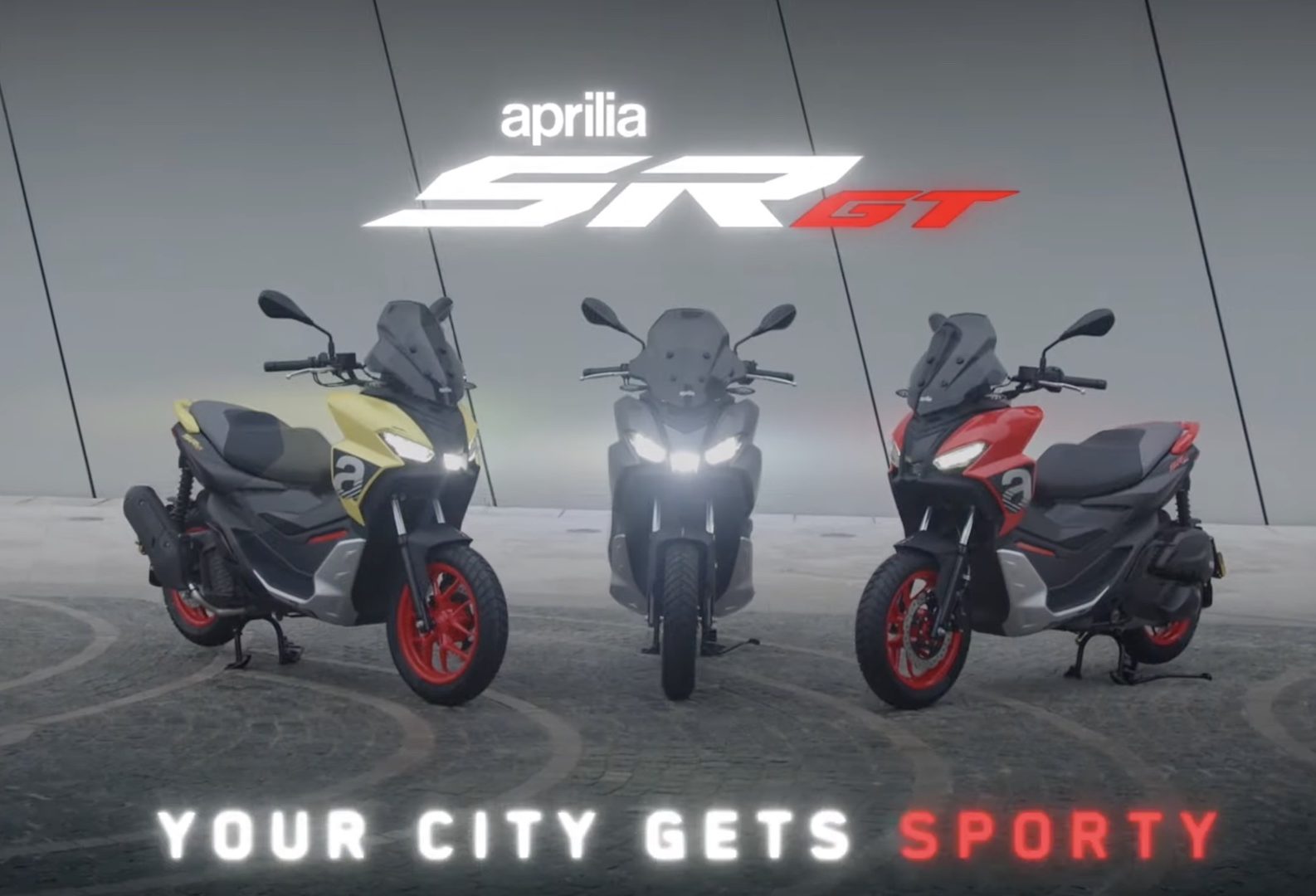Aprilia's SR GT 125 / 200 Scooters Get MotoGP Color Scheme - webBikeWorld