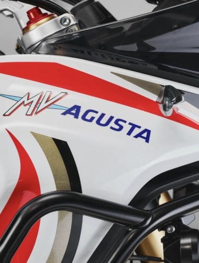 A view of MV Agusta's new 2024 LXP Edi Orioli Edizione Limitata. Media provided by MV Agusta.