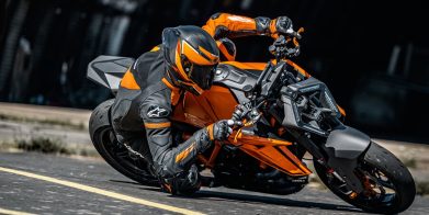 KTM's 2024 1390 Super Duke R EVO. Media provided by KTM.