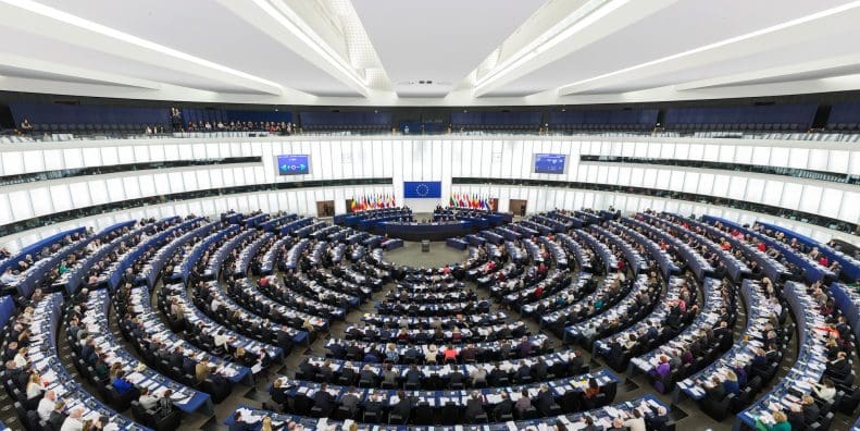 The European Parliament building. Media provided by Wikipedia.