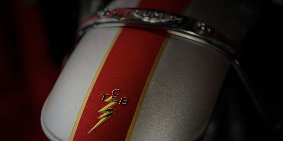 A fender from Triumph Motorcycles.