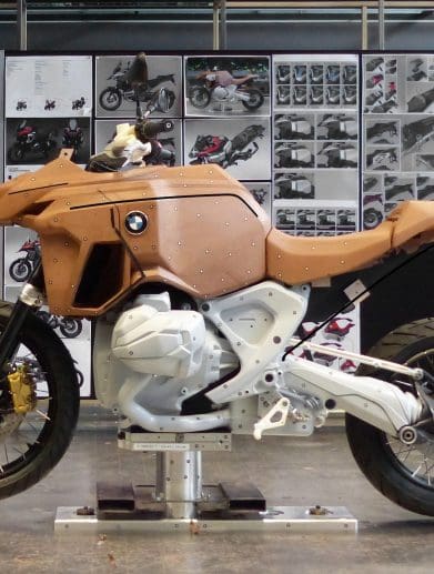 A BMW bike in the process of being developped.