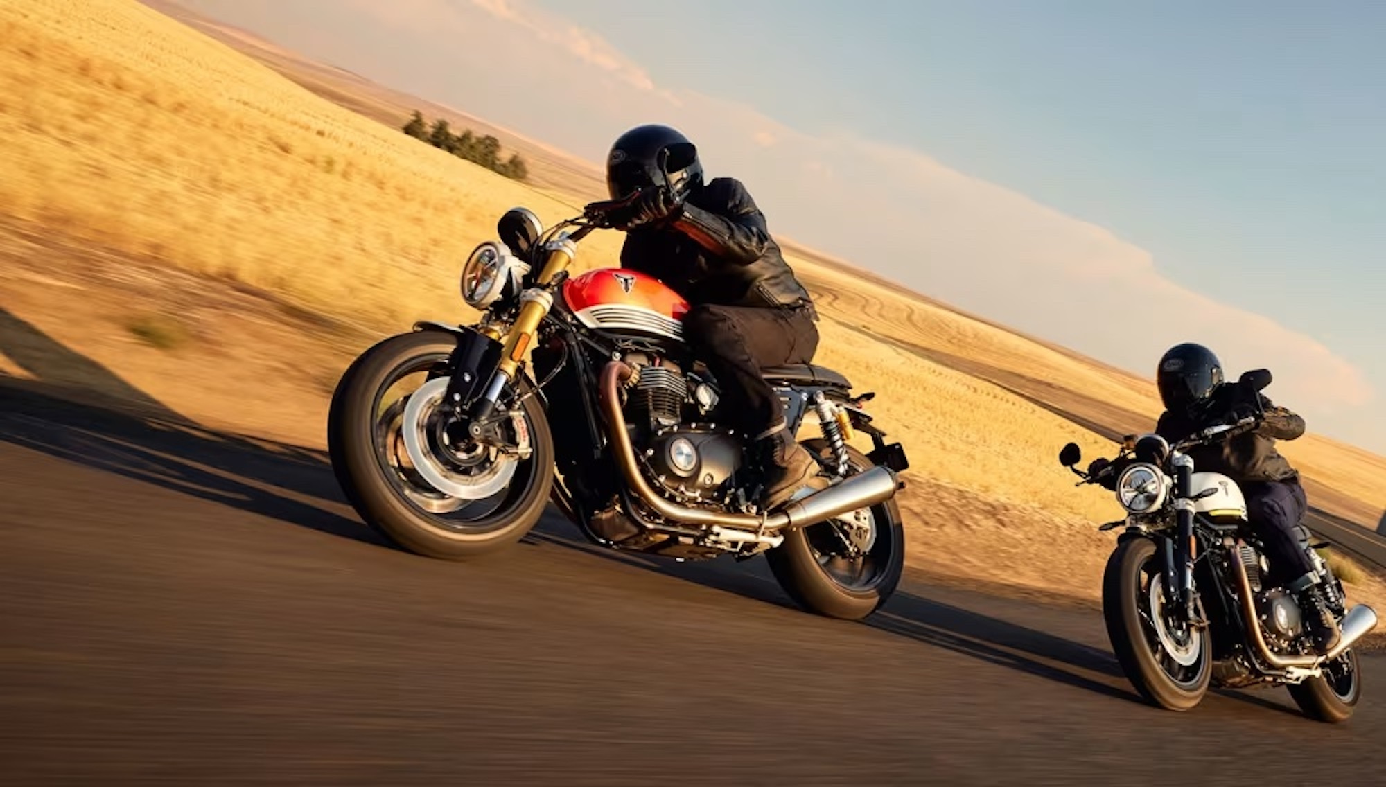 A view of Triumph's new Speed Twin 1200 RS. 