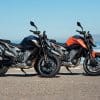 A view of KTM's 790 Duke and 790 Adventure.