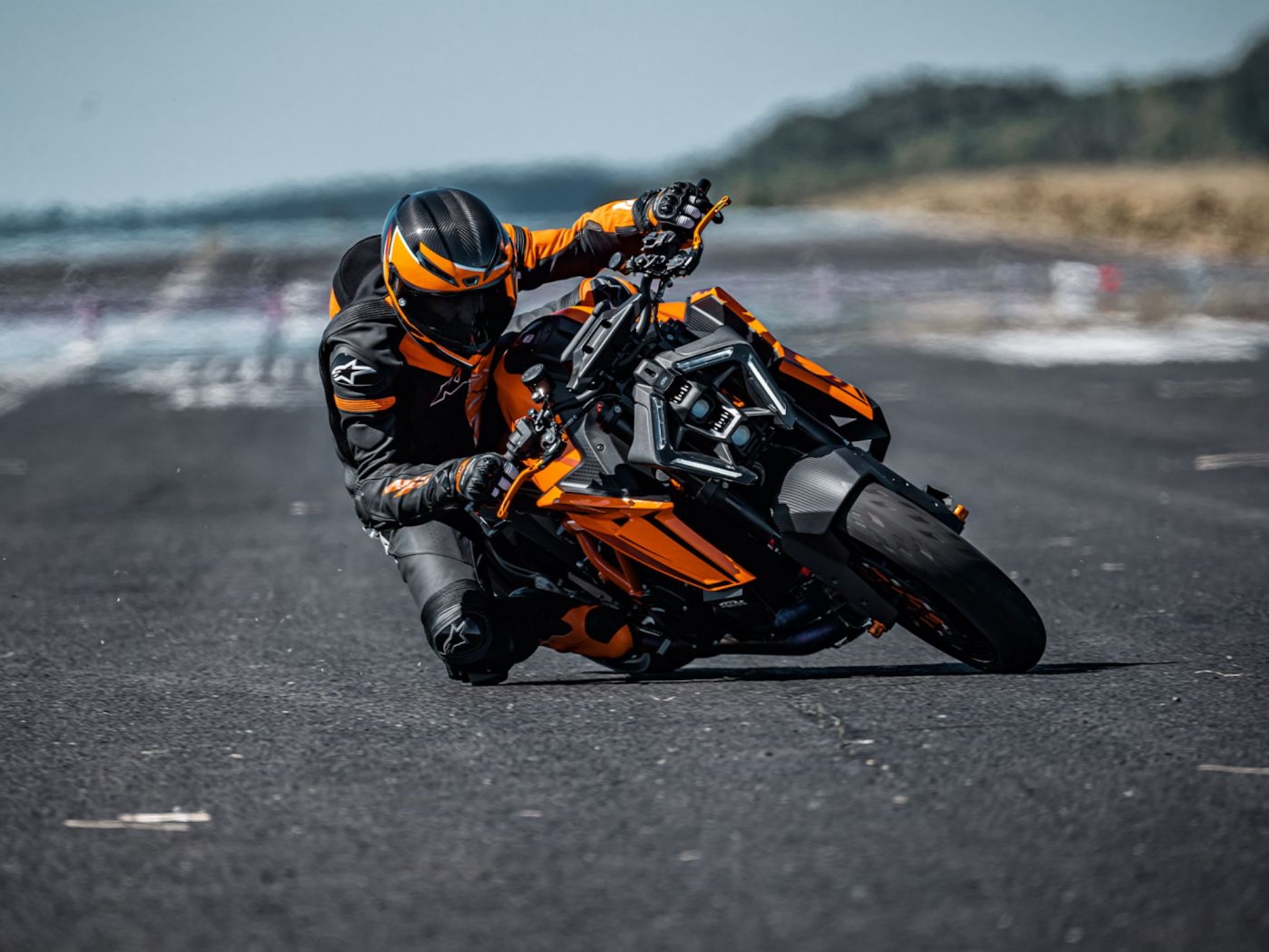 A view of KTM's 1390 Super Duke.