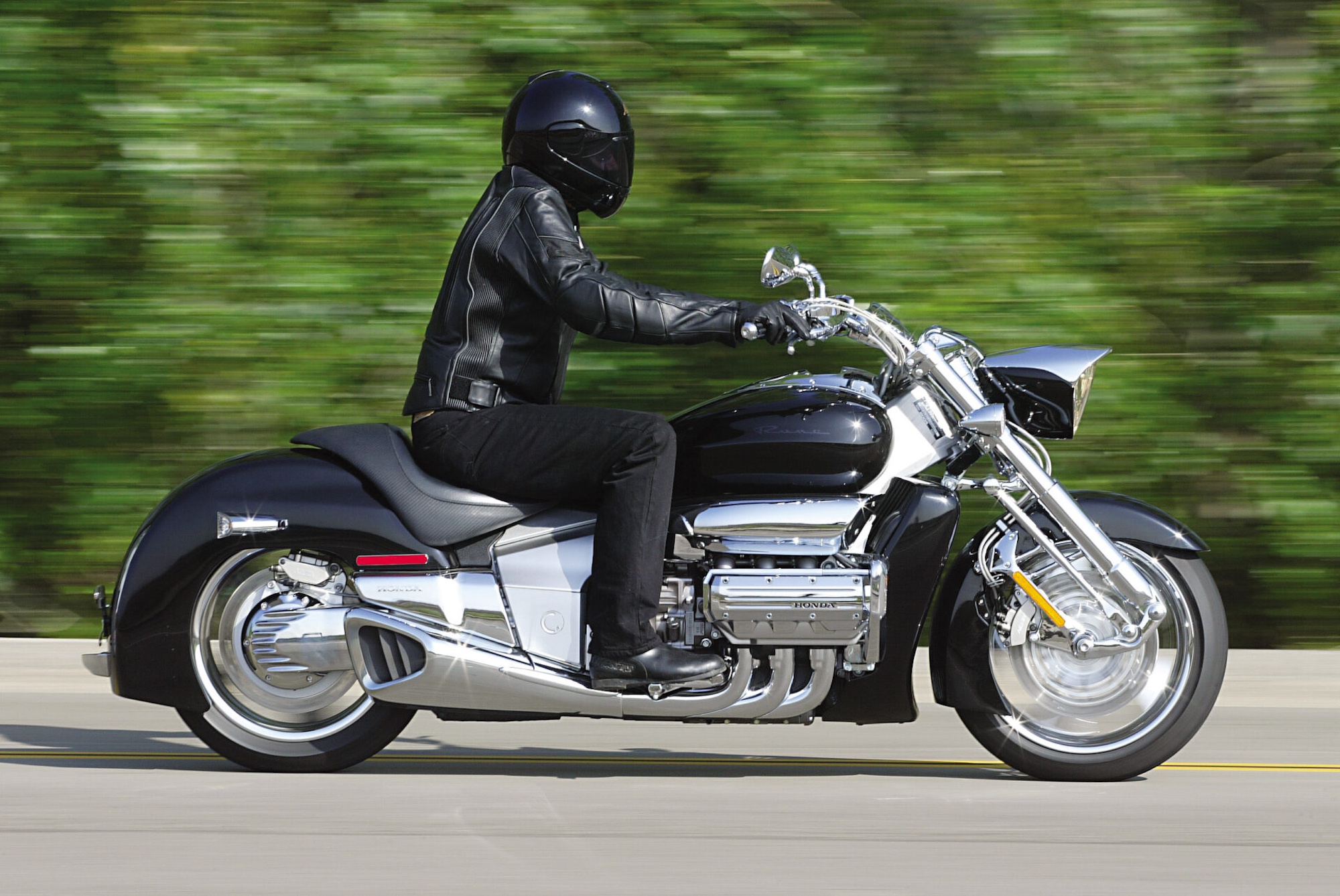 A view of a Honda Rune in anticipation of a new motorcycle from Chinese brand "soul."