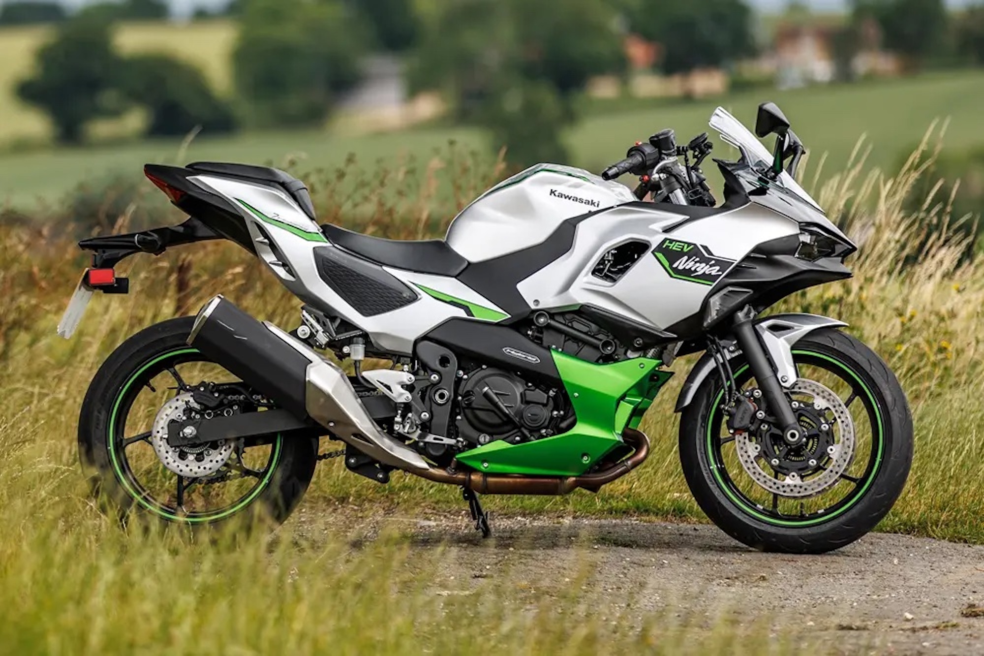 Kawasaki's Ninja 7 Hybrid bike. 