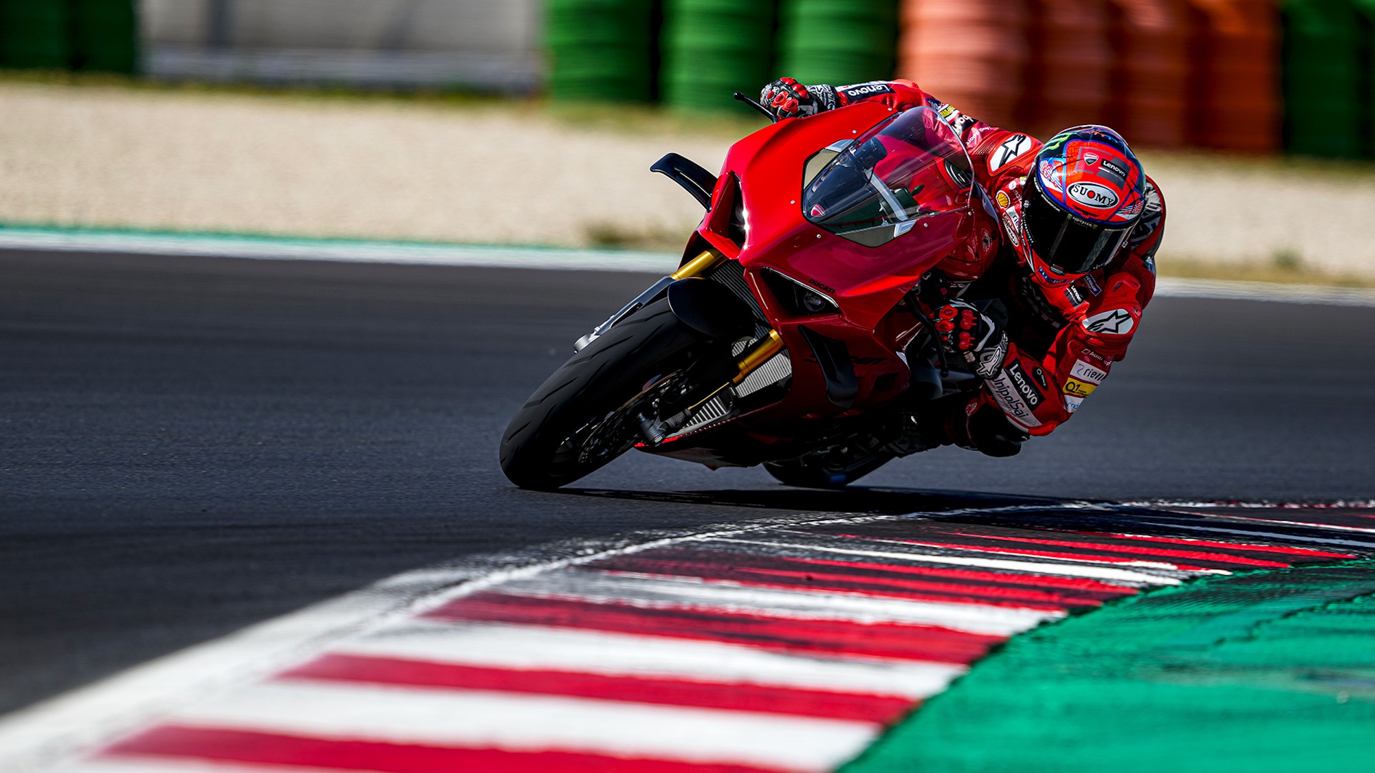 A view of a Ducati Panigale V4.