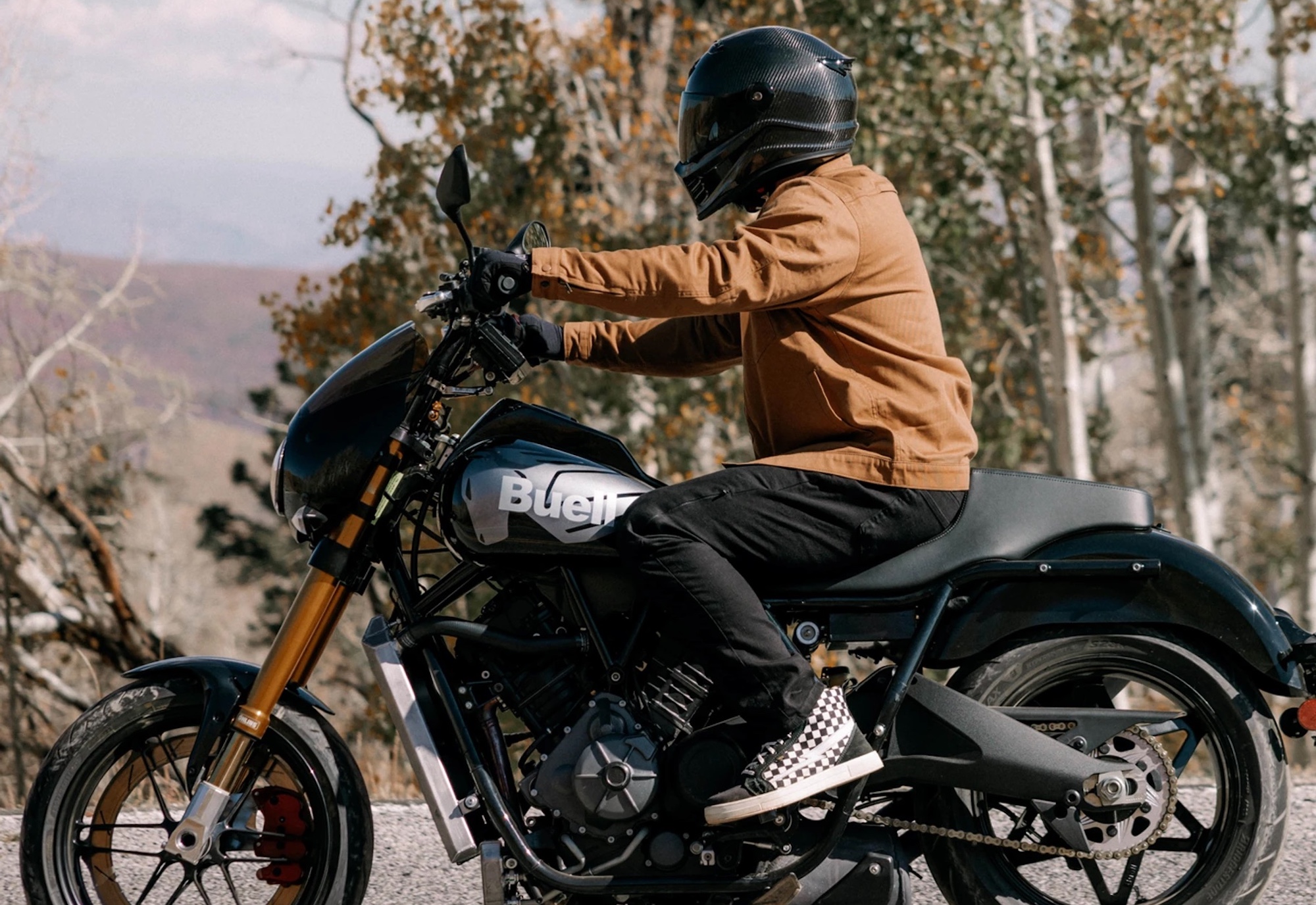 A view of Buell's Super Cruiser.